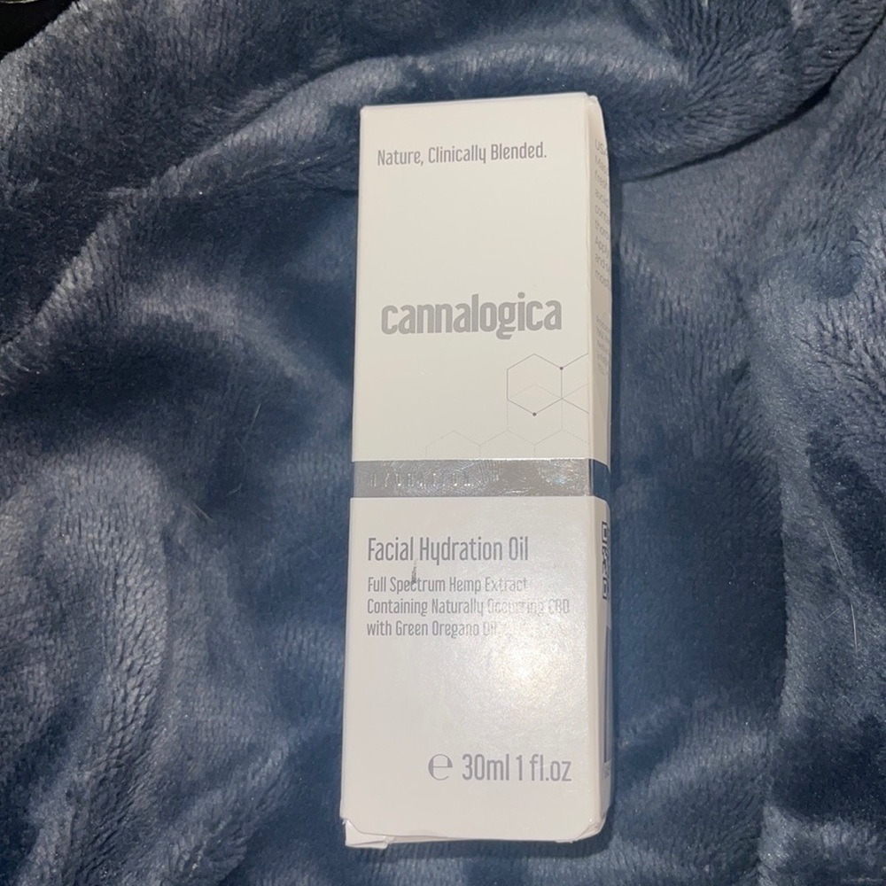 Cannalogical facial hydration oil.